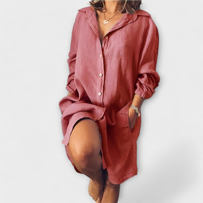 Raquel - Blouse en lin décontractée