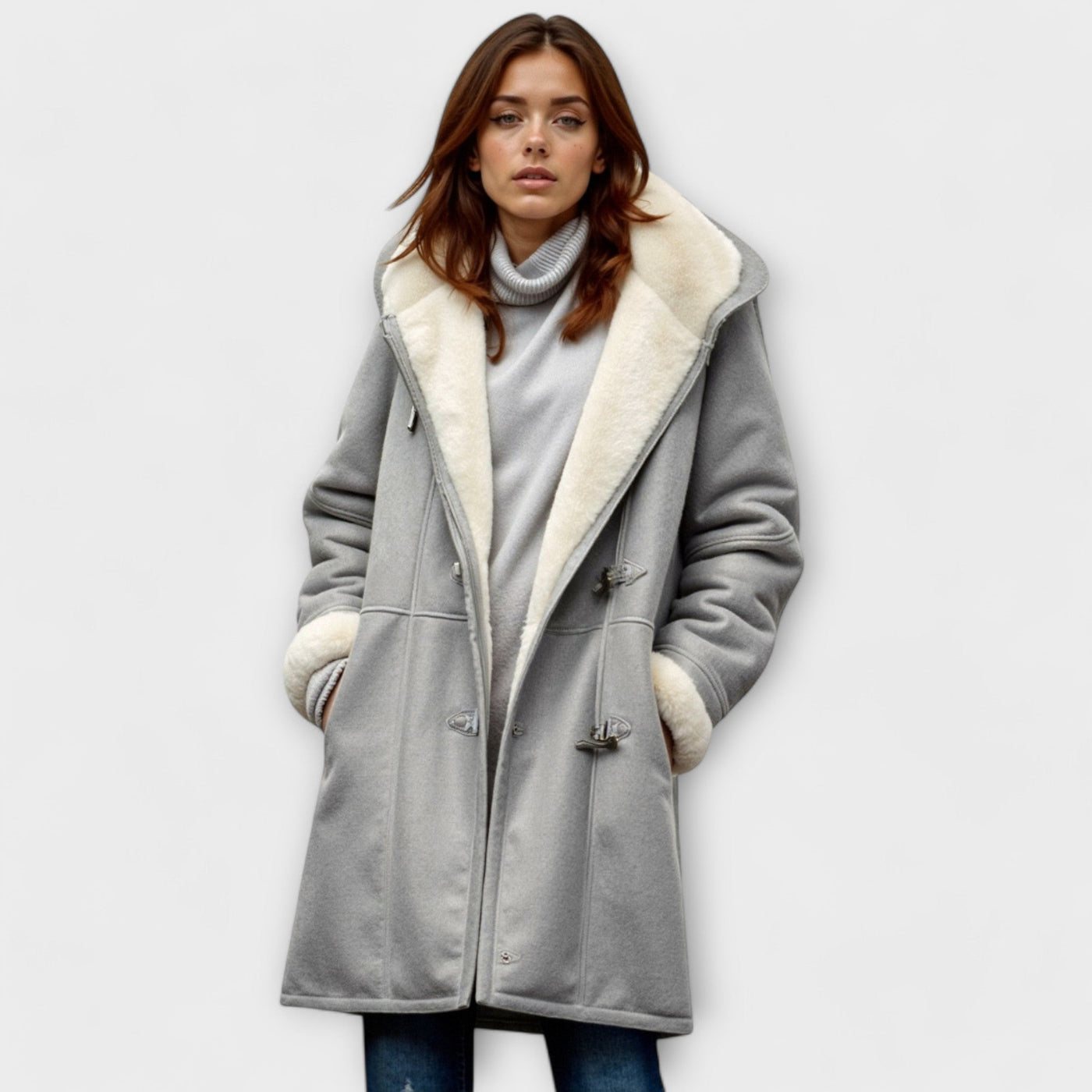 Ana - Manteau Confortable avec Doublure en Fourrure