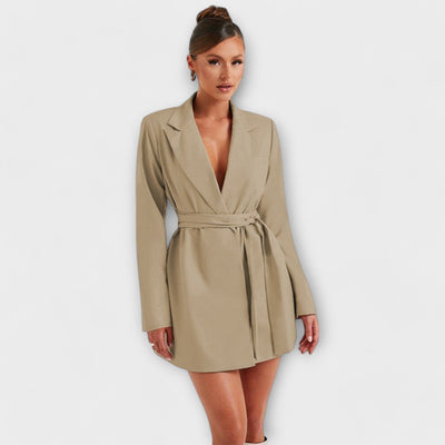 Zélia - Robe Blazer avec Décolleté en V