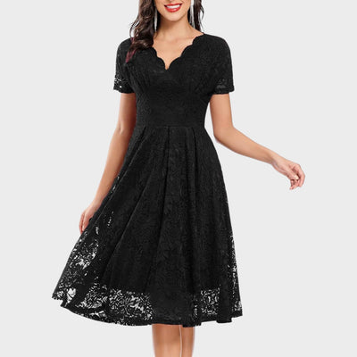 Mara - Robe en Dentelle Florale