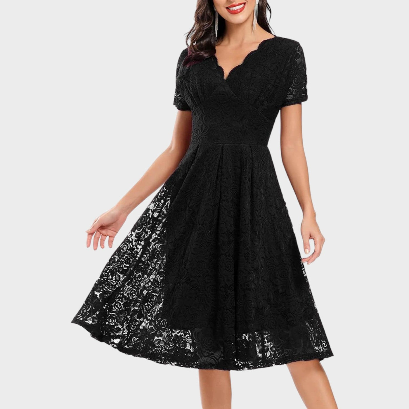 Mara - Robe en Dentelle Florale