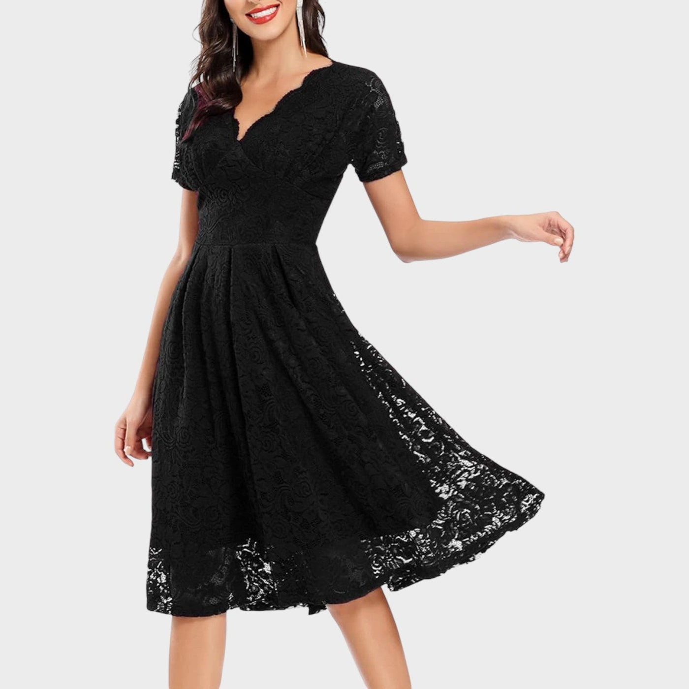 Mara - Robe en Dentelle Florale
