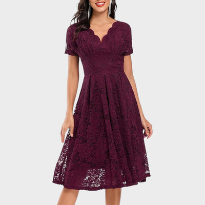 Mara - Robe en Dentelle Florale