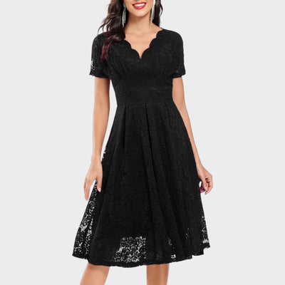 Mara - Robe en Dentelle Florale
