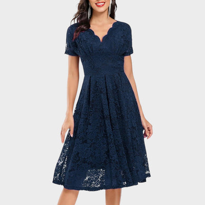 Mara - Robe en Dentelle Florale