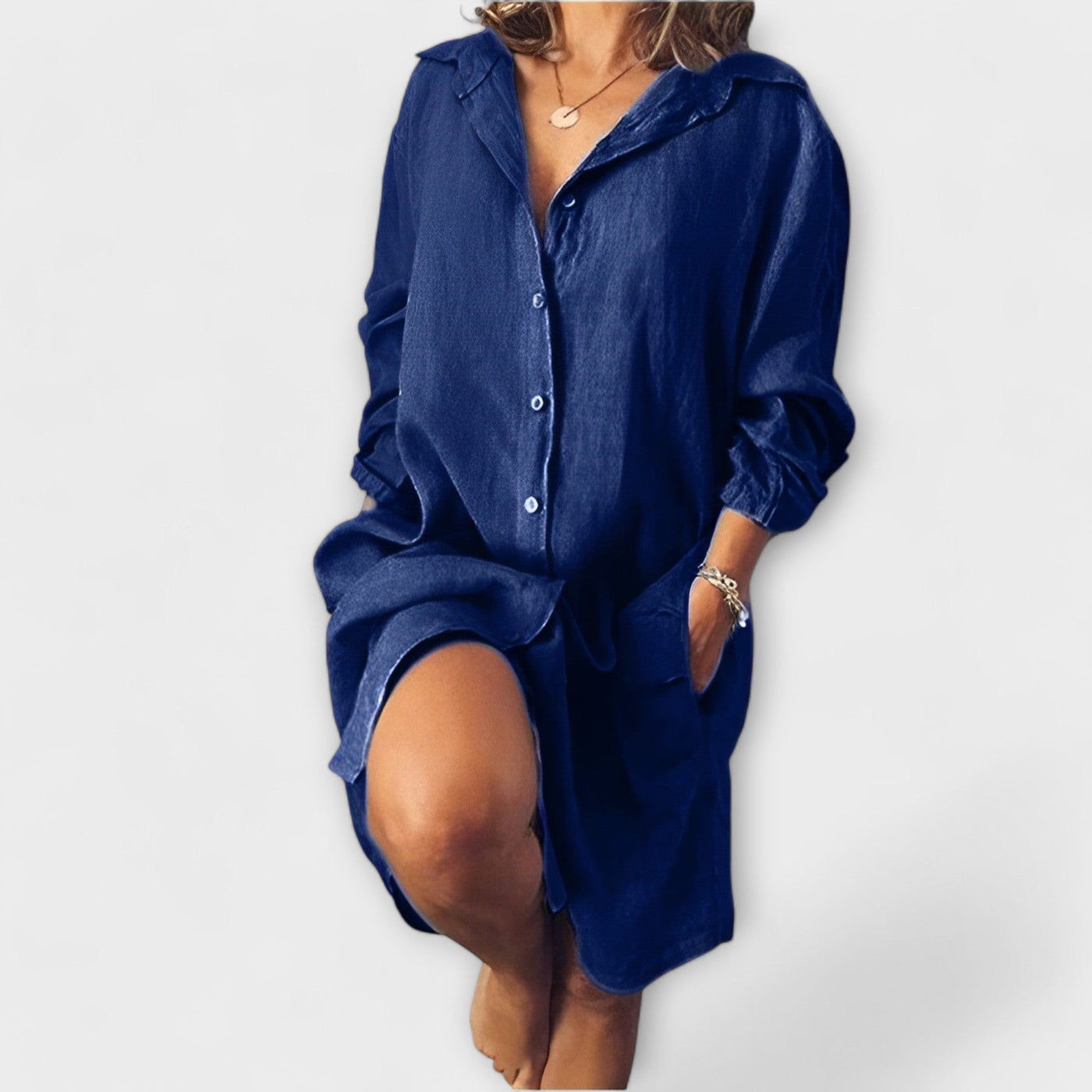 Raquel - Blouse en lin décontractée
