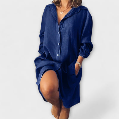 Raquel - Blouse en lin décontractée
