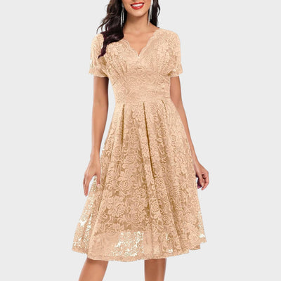 Mara - Robe en Dentelle Florale