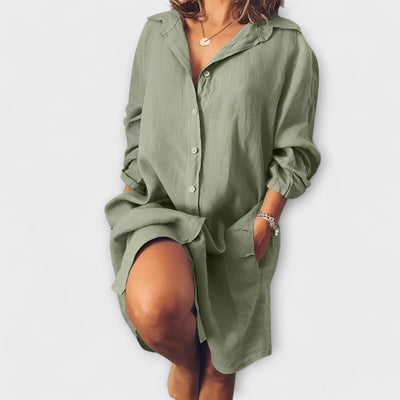 Raquel - Blouse en lin décontractée