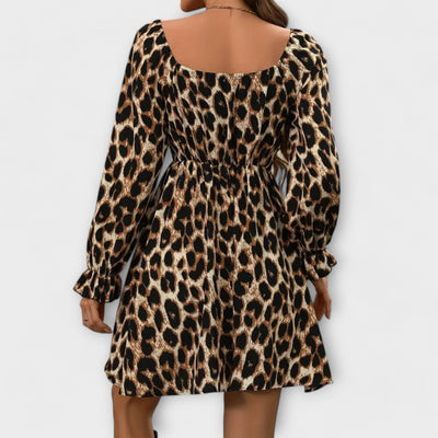 Catarina - Robe courte avec imprimé léopard