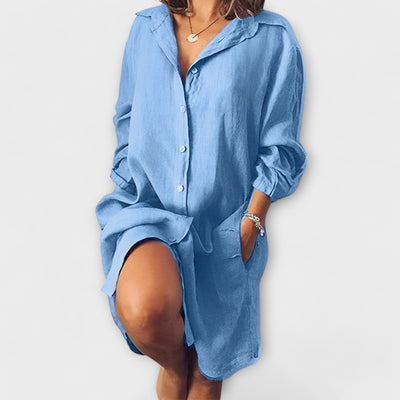 Raquel - Blouse en lin décontractée