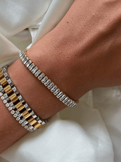 Bracelet Rivière Baguette