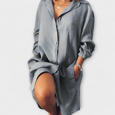 Raquel - Blouse en lin décontractée