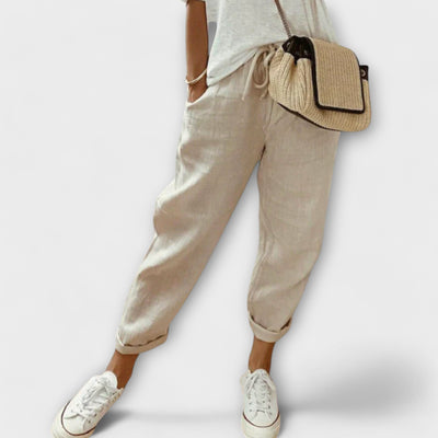 Bibi - Pantalons en lin élégants et décontractés