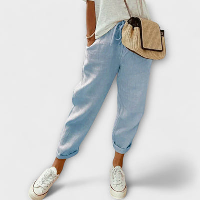 Bibi - Pantalons en lin élégants et décontractés