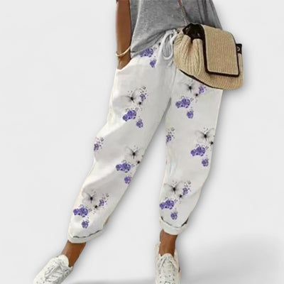 Aurora - Pantalons confortables en lin et coton