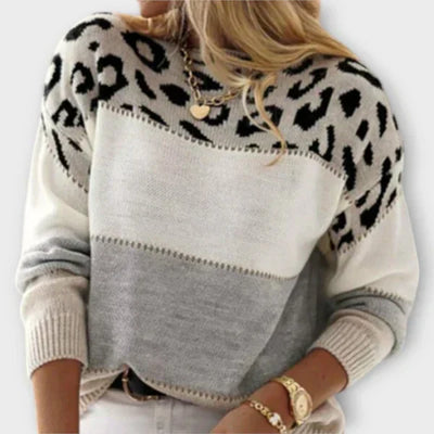 Sandra - Pull à Motif Léopard