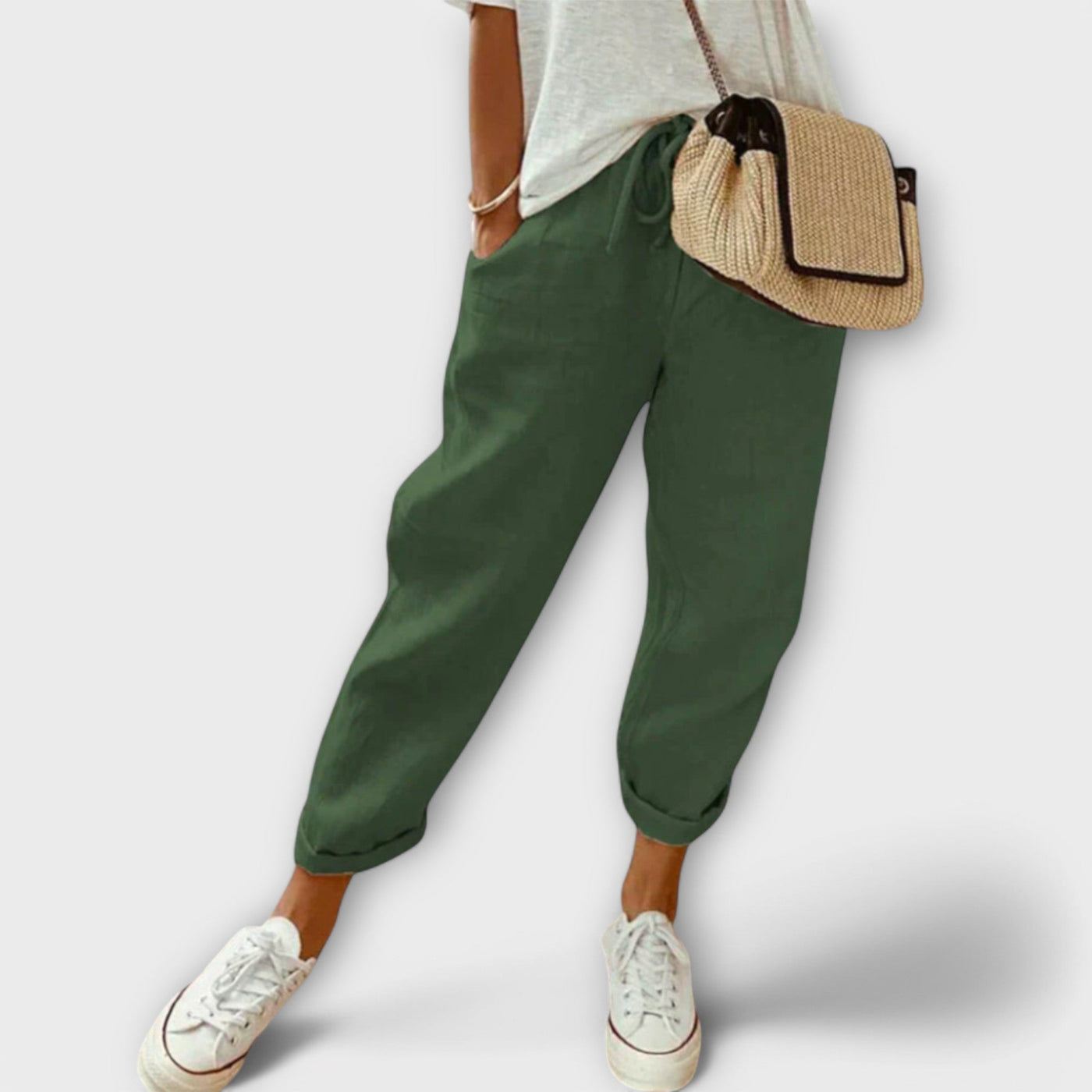 Bibi - Pantalons en lin élégants et décontractés
