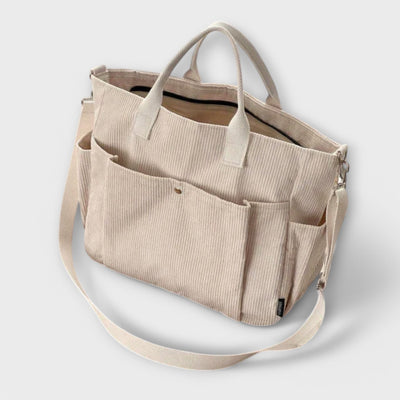 Maria. - sac en velours côtelé à bandoulière