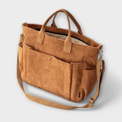 Maria. - sac en velours côtelé à bandoulière