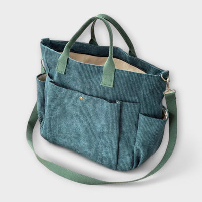 Maria. - sac en velours côtelé à bandoulière