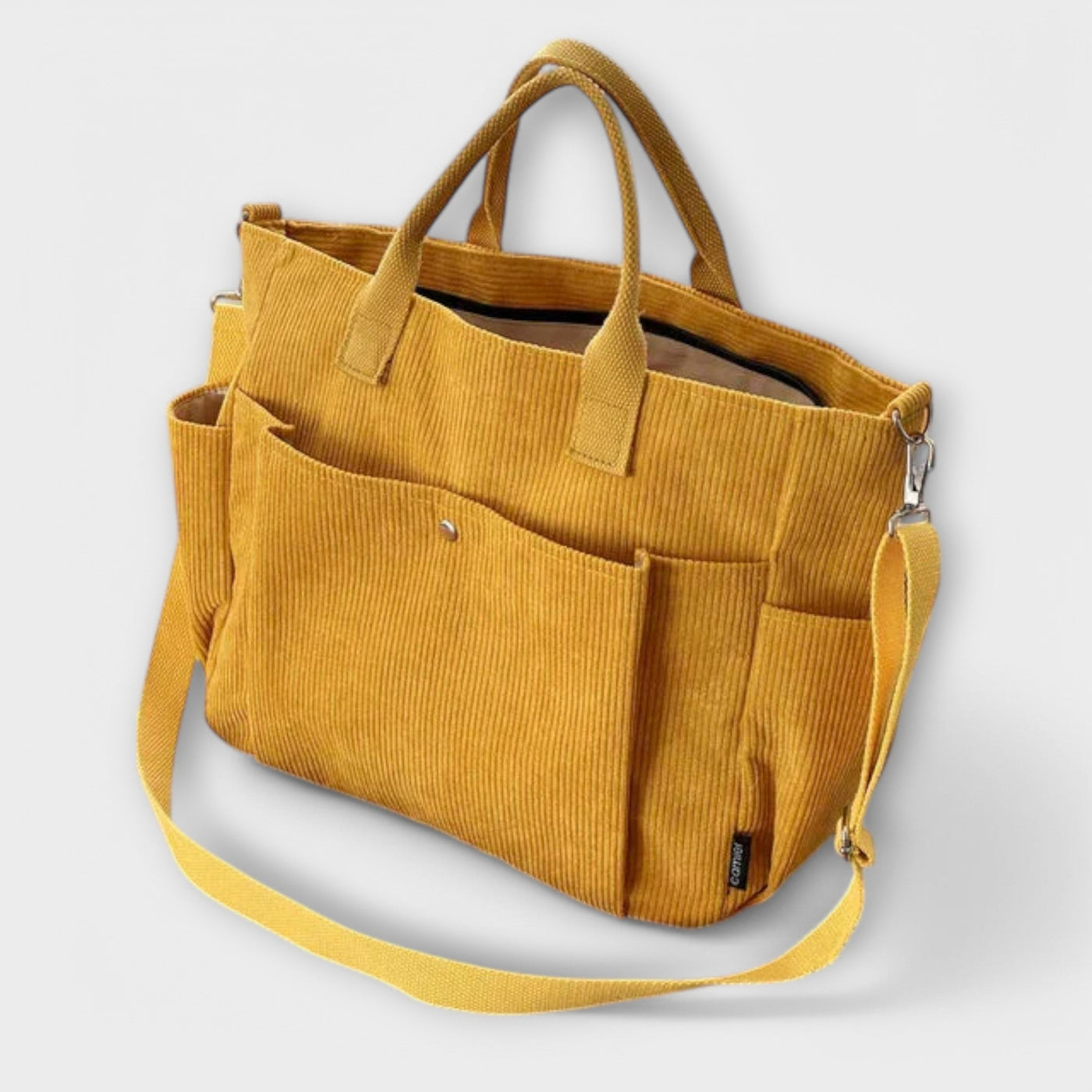 Maria. - sac en velours côtelé à bandoulière
