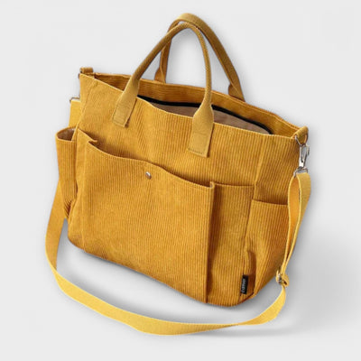 Maria. - sac en velours côtelé à bandoulière