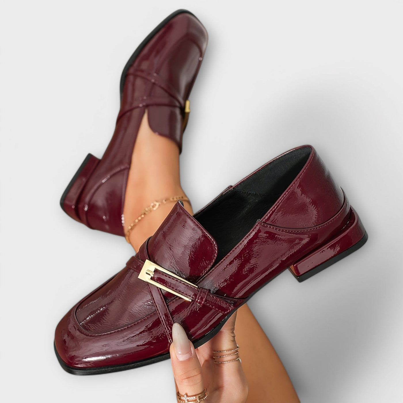 Isabel - Mocassins Bordeaux