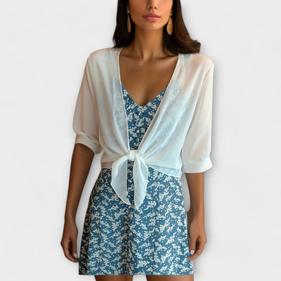 Olivia - Blouse à l'avant ouvert