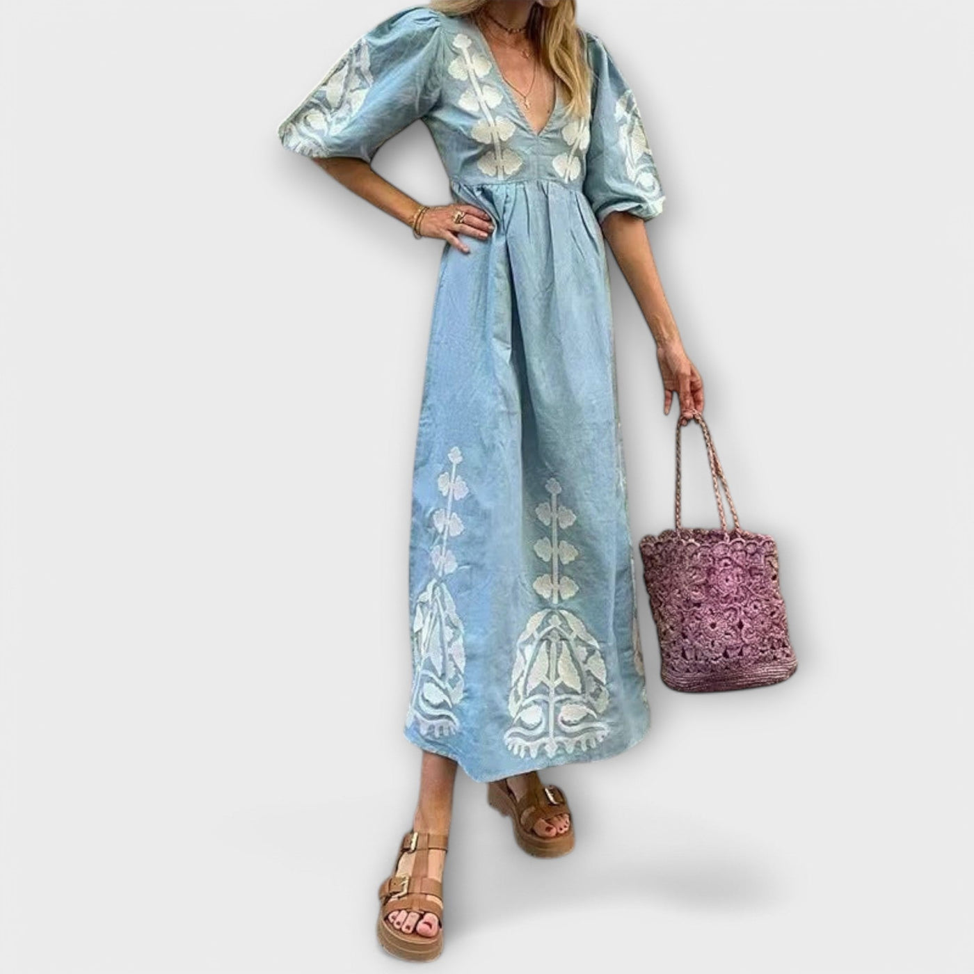 Sílvia - Robe Imprimée pour une Élégance Sans Effort
