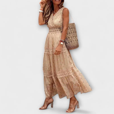 Lola - Robe maxi en dentelle boho