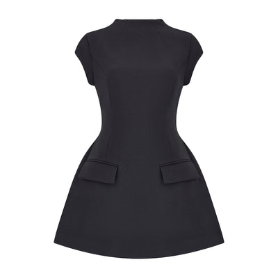 Robe Noire Structurée
