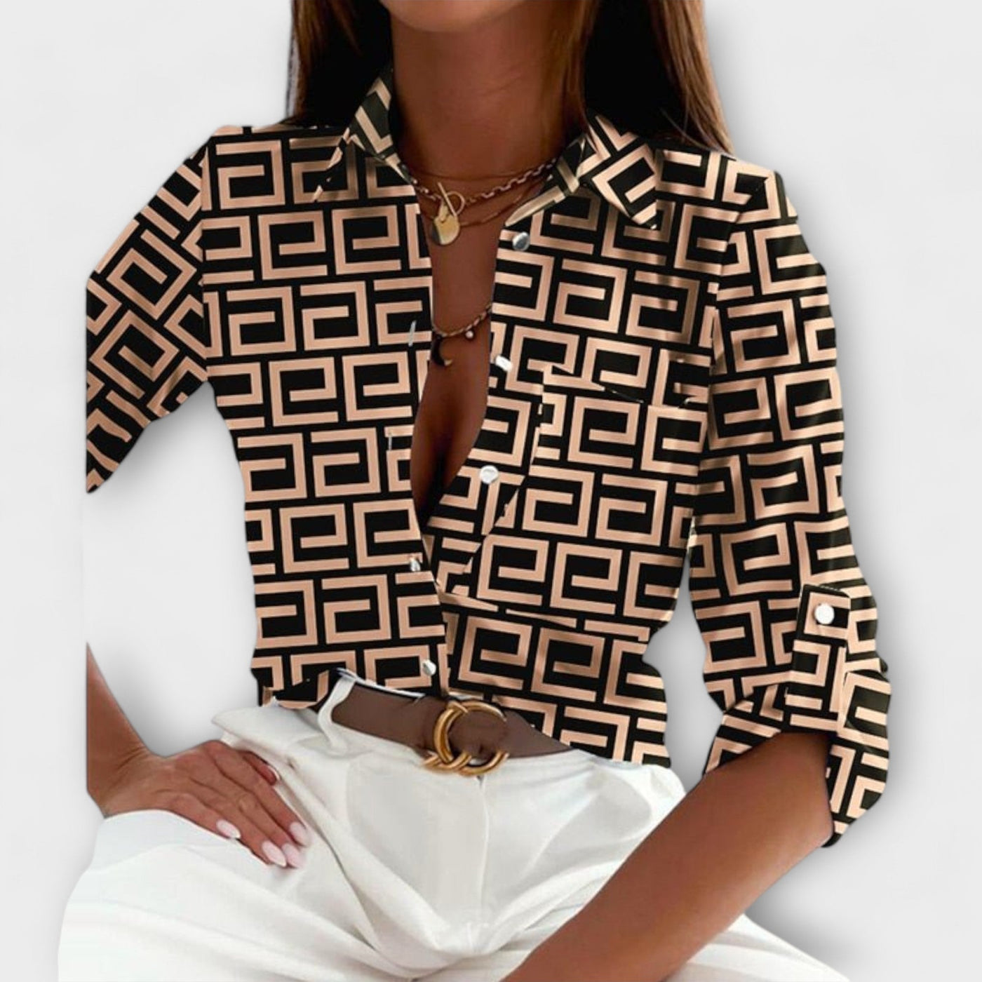 Maria - Blouse à col classique