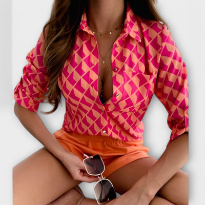 Maria - Blouse à col classique