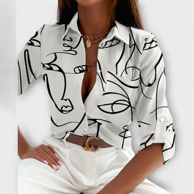 Maria - Blouse à col classique
